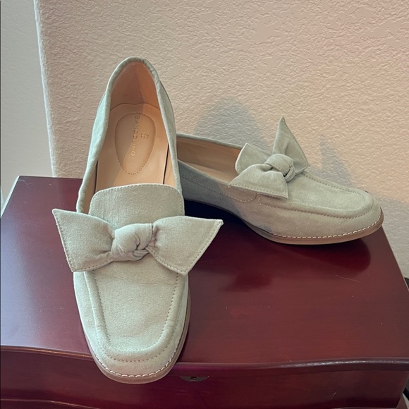 Bandolino Women's Suede Bow Loafers - Sage Green - Picture 1 of 15